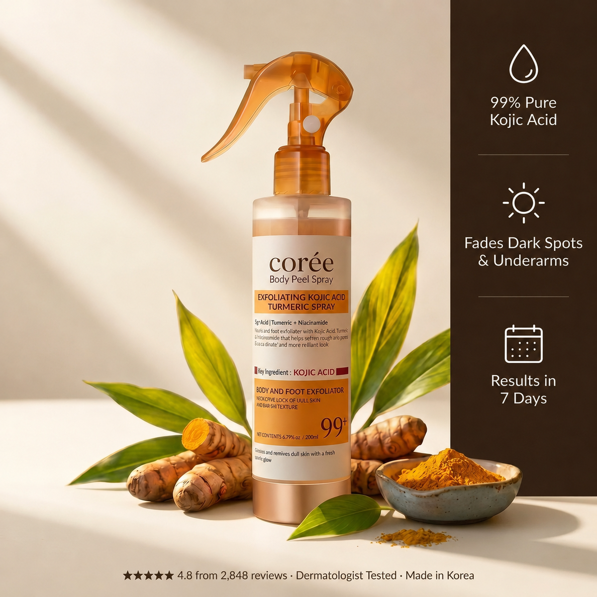 Body Peel Shot Kojic Acid - Corée