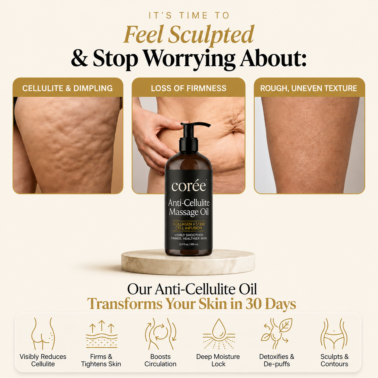 Anti-Cellulite Massage Oil - Corée
