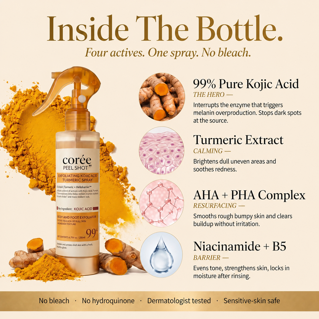 Body Peel Shot Kojic Acid - Corée