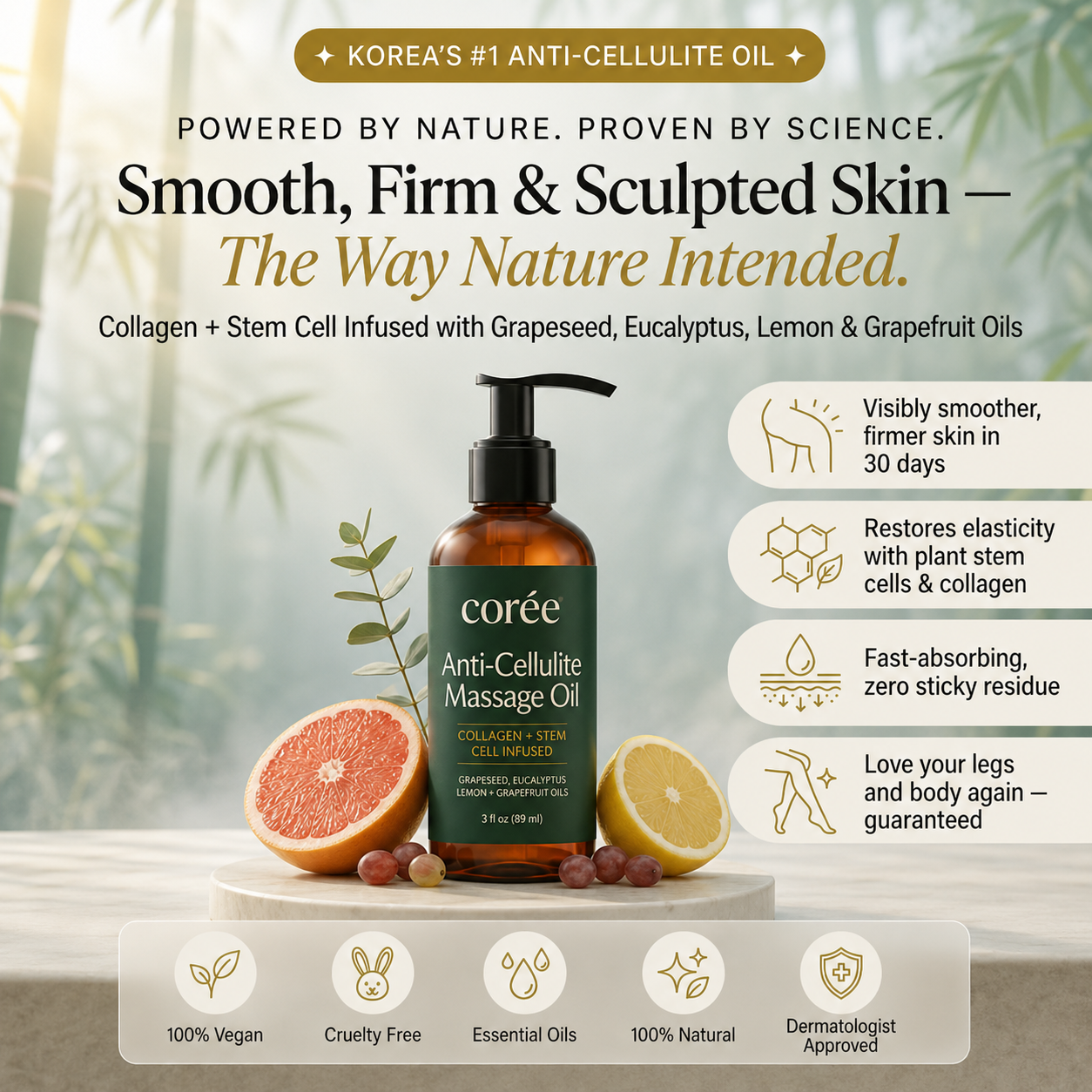Anti-Cellulite Massage Oil - Corée