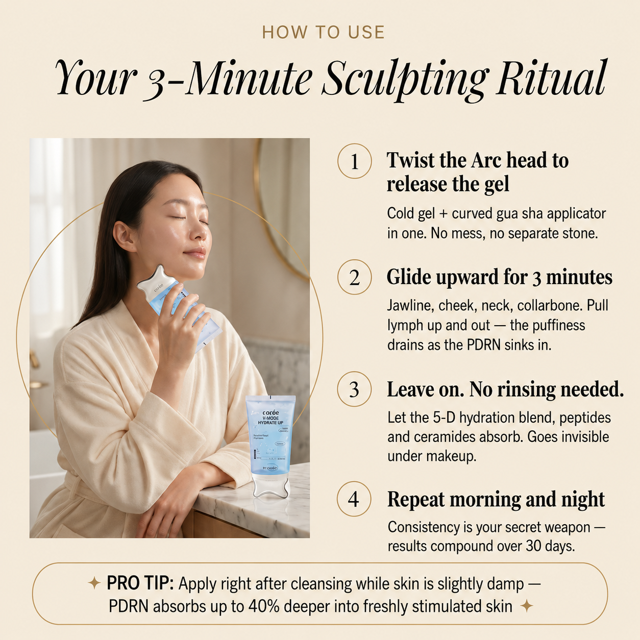 Corée - PDRN Gua Sha Serum